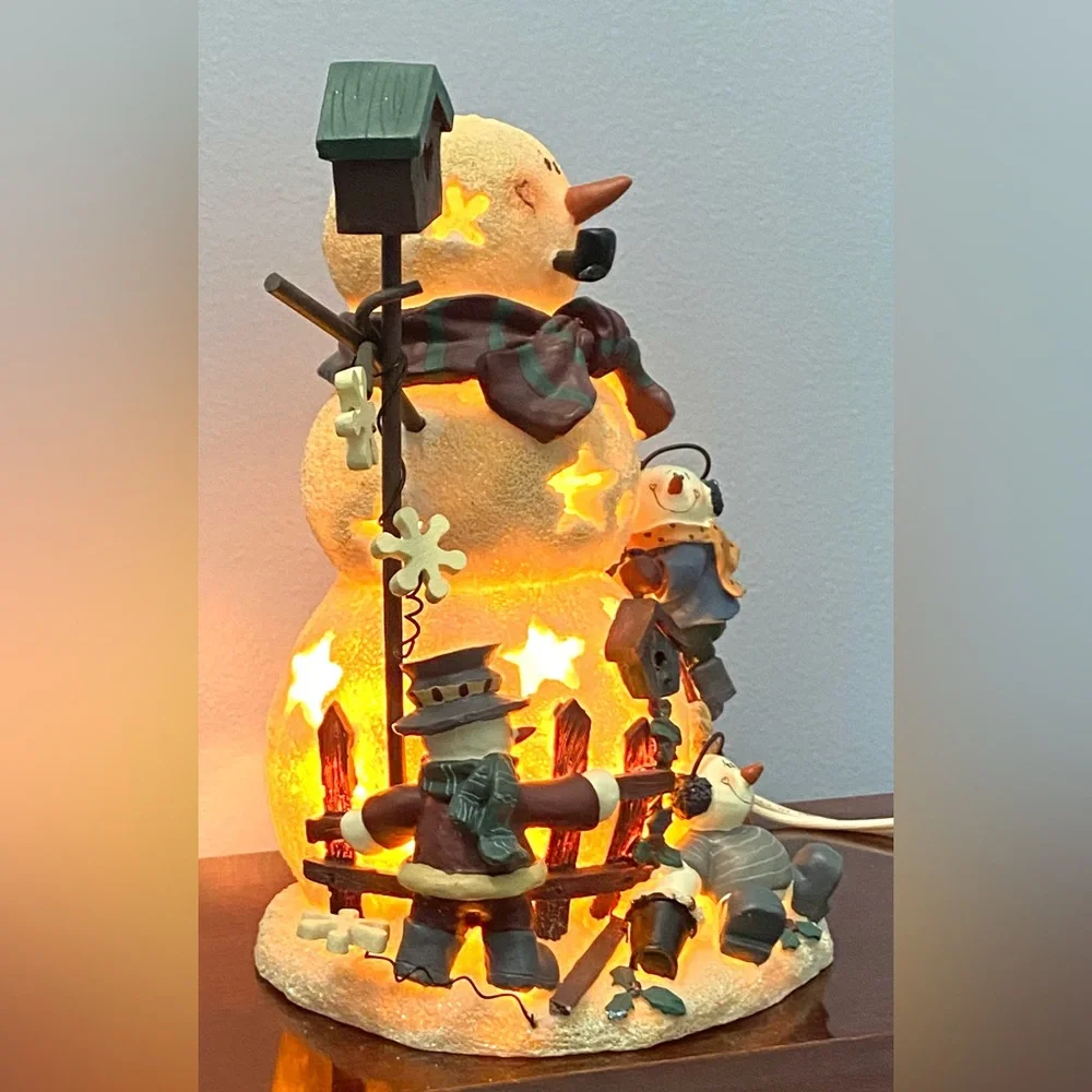 CMI Henton Christmas Snowman And Friends Welcome Light Up Display